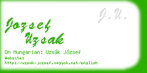 jozsef uzsak business card